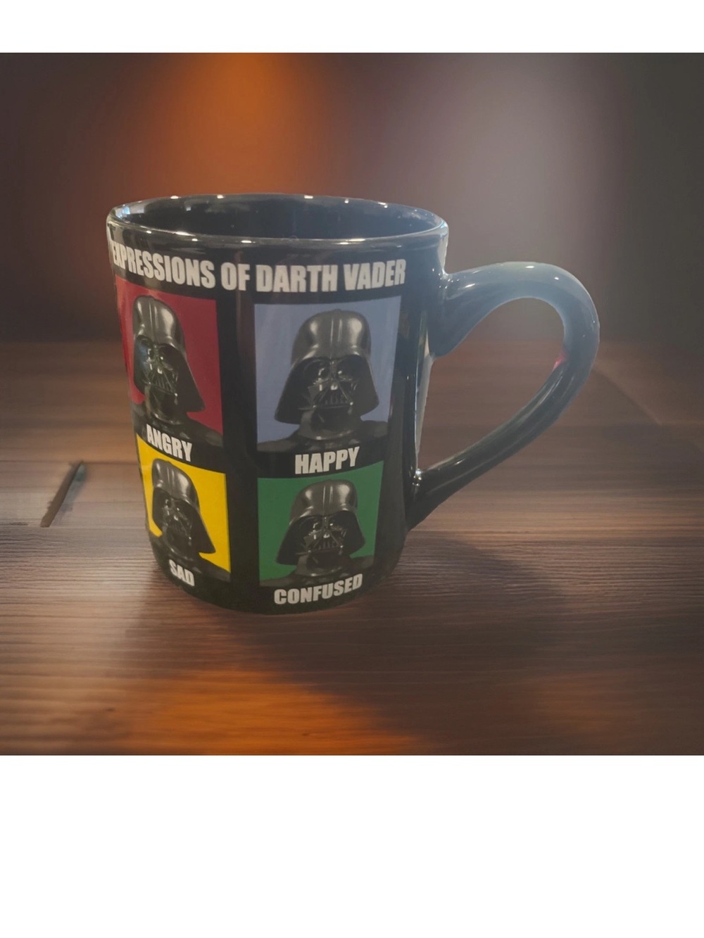 Star Wars Black Ceramic Mug with Multicolor Darth Vader Panels
